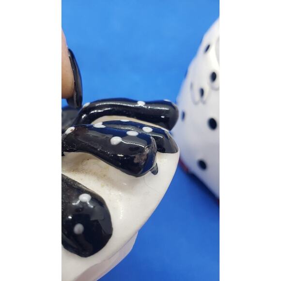 Lynda Corneille Blue Sky 2008 Polka Dot Chicken Jar Signed Ceramic Art Rooster - Picture 11 of 16